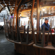 A bartender works at a bar in Grand Central Market on March 15, 2020 in Los Angeles, California